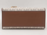Michael Kors Sheila Small Satchel Logo Print Vanilla Aa0726lzxsa