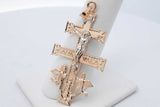 14k Yellow Gold Crucifix Pendant 3.5 Grams Eb0826lersa