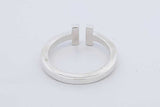 Tiffany & Co. Sterling Silver T Square Ring 4.8 Grams Size 9.5 Eb0826lxzdu