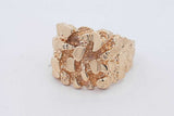 14k Yellow Gold Nugget Ring 11.9 Grams Size 11.5 Eb0526ixzsa