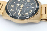 Michael Kors Gold Tone Stainless Steel Alek 44mm Quartz Chronograph Watch Eb0626crsa