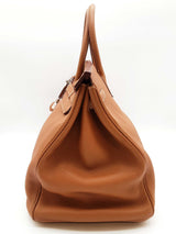 Hermes Birkin 40cm Gold Brown Togo Palladium Handbag Do1024erxzde