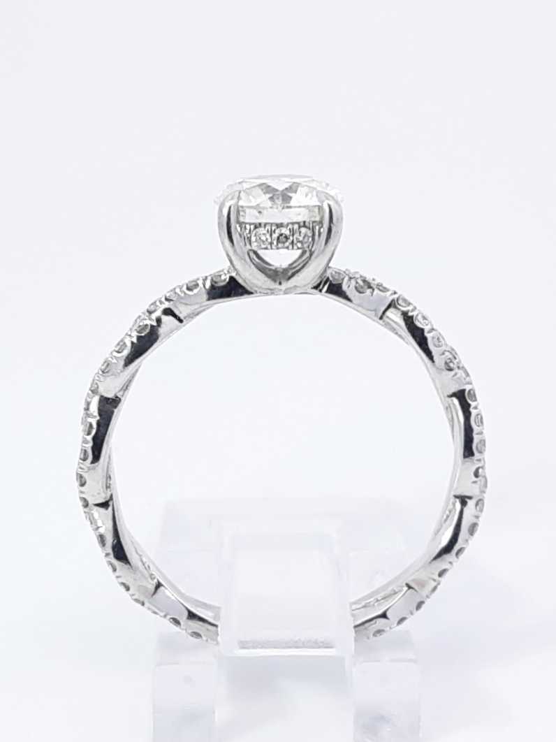 1.93 Cttw Diamond & 14k White Gold Engagement Ring 4.0 Gram Sz 8.75 Fw1124lixzdu