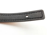 Hermes Gold Brown Noir Black Leather Reversible Thin Belt Size 70 Do1025wxzde