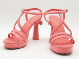 Chanel Goatskin Parthenon Platform Heels Pink Size 36 Aa0525crsa