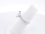 2.01 Cttw Pear-cut Diamond & 14k White Gold Ring Size 6, 2.4 Grams Fw0524owxzdu