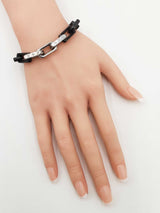 Louis Vuitton Monogram Chain Bracelet In Stainless Steel Size M Fw0526lrxdu