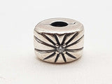 Pandora Sparkling Sunburst 0.925 Sterling Silver Clip Charm Do0425lxde