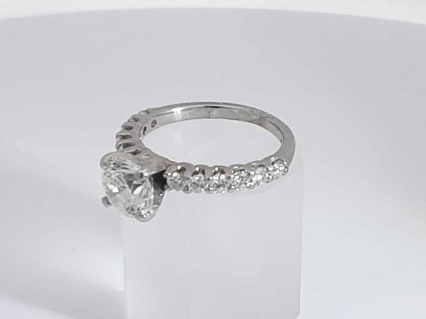 1.63 Cttw Diamond Platinum Ring .3 Grams Size 4.5 Aa0225poxzsa