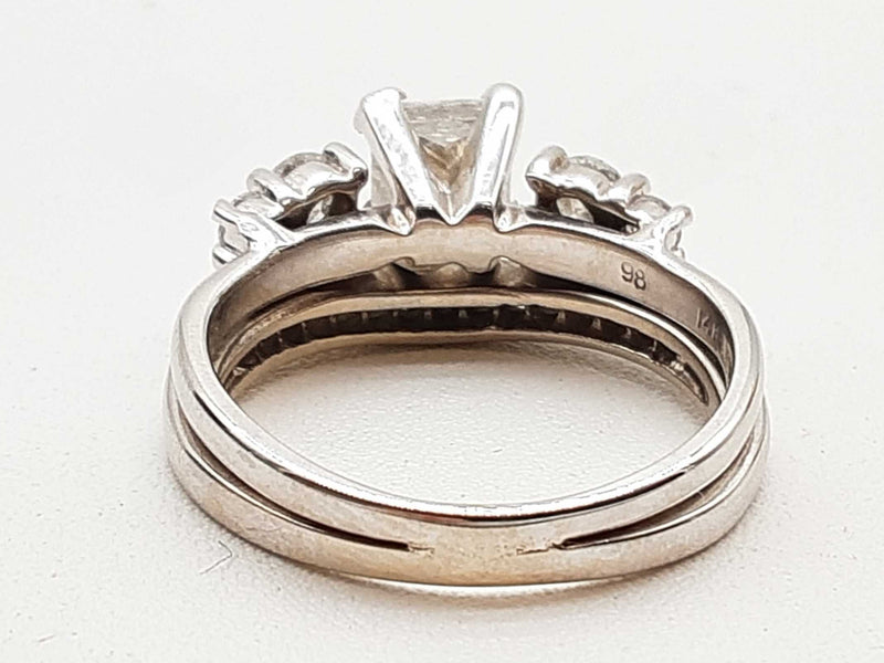 1.65 Cttw Diamonds 10k White Gold 5.2g Ring Size 5.25 Do0124llxzde
