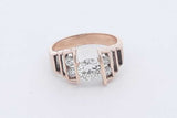 1.13cttw Diamond Ring In 10k Yellow Gold 5.3 Grams Size 7.25 Eb0326lwrdu