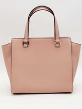 Kate Spade New York Pink Saffiano Leather Laurel Way Jeweled Hadlee Satchel Bag Eb1125rxsa