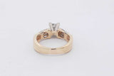 1.04ctw Princess Cut Diamond Ring In 14k Yellow Gold 6.5g Size 7.5 Eb1225loxzsa