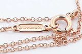 Tiffany & Co. Soleste Diamond Necklace 18k Rose Gold 1.8g 16.25 Inch Eb0325sxzsa