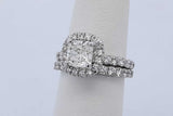 2.02cttw Diamond Wedding Set In 14k White Gold 5.4 Grams Size 5.25 Eb0826oxxzde