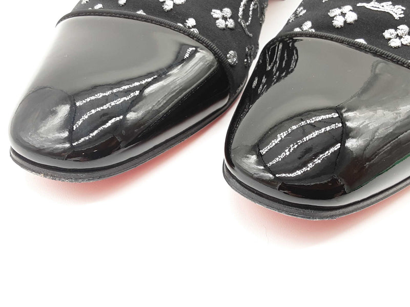 Christian Louboutin Dandelion Flat Black Loafers Size Eu 44.5 M Do0625ocrde