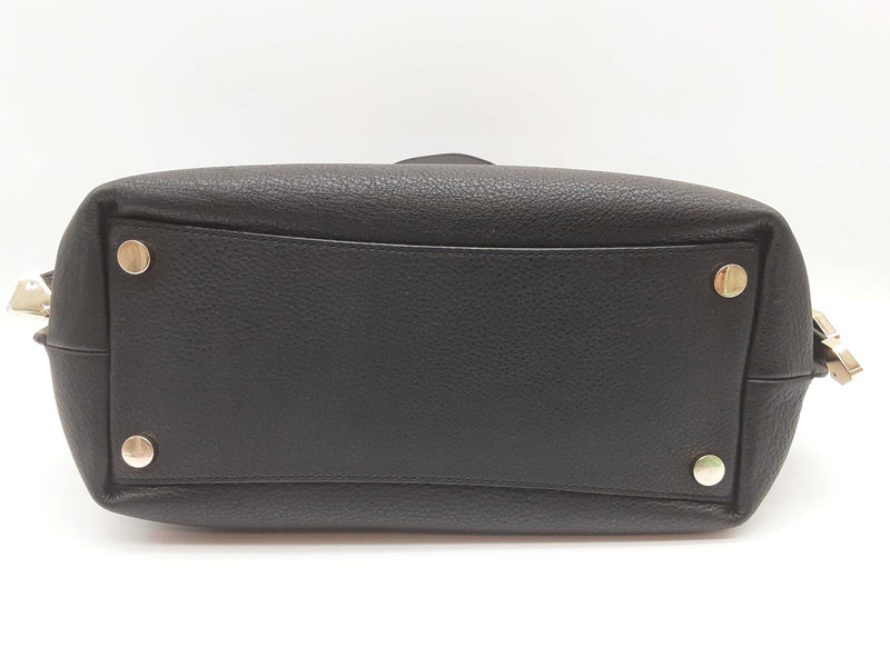 Michael Kors Greta Black Leather Tote Bag Do0525sxde