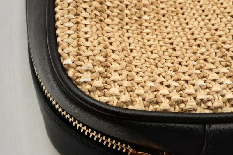 Yves Saint Laurent Woven Raffia Lou Camera Bag Eb0125prxsa