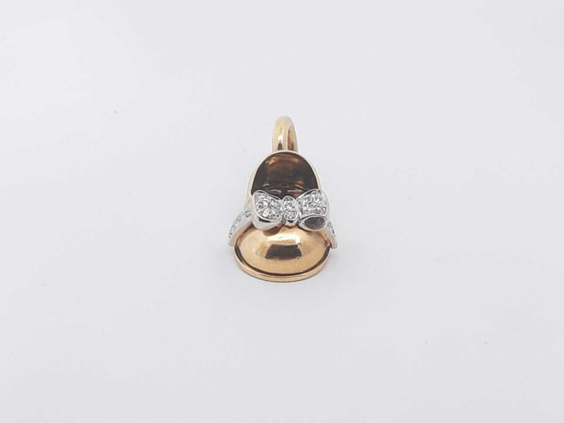 .11ctw Diamonds 18k Yellow Gold 6.8 Grams Aaron Dasha Shoe Pendant  Sd0725lrzsa