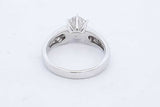 0.8ctw Diamond Solitaire Ring In 14k White Gold 4.6 Grams Size 6.5 Eb0426lxxzde
