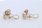 0.56cttw Diamond Omega Back Earrings In 14k Yellow Gold 9.3 Grams Eb0526sxzde
