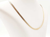 14k Yellow Gold Cleopatra Herringbone Necklace 7.8 Grams 16.5 Inch Fw0726orzdu