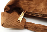 Bottega Veneta Brown Suede Corduroy Jodie Shoulder Bag Eb0926lorxde