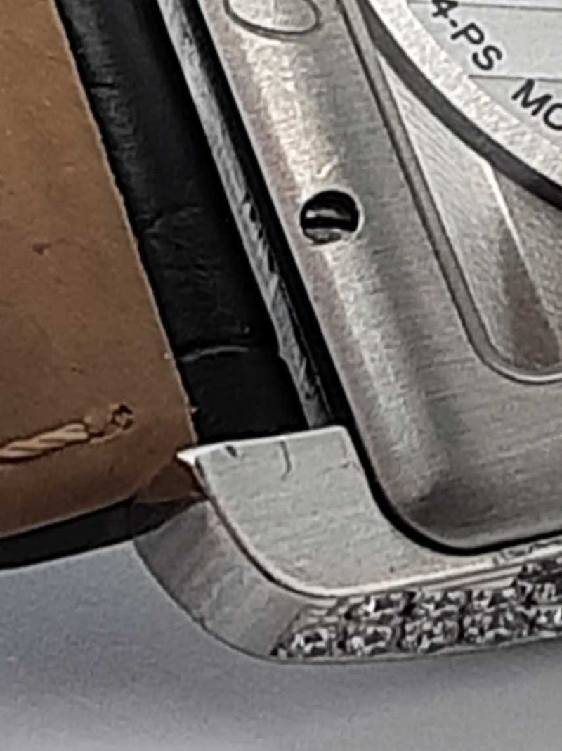 Cartier Tank Mc 2.13 Cttw Aftermarket Diamond & Steel Automatic 34mm Watch Fw1025lozxdu