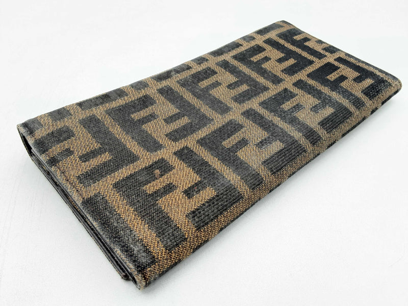 Fendi Zucca Pattern Canvas Bifold Long Wallet Fw0824lrxsa