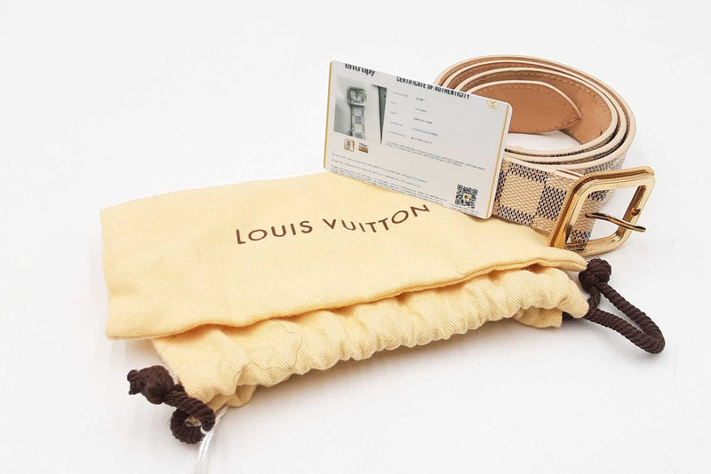Louis Vuitton Lv Initiales Damier Azur Reversible Belt Size 85-34 Sd0725ezdu