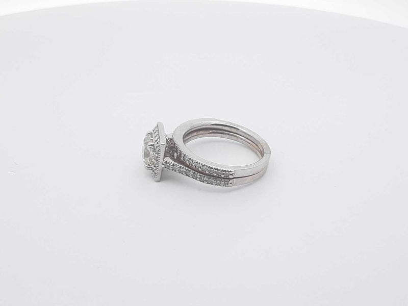1.10ctw 14k White Gold 6.1 Grams Ring Size 6 Sd0525srzsa