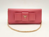 Prada Ribbon Saffiano Leather Long Wallet On Chain Fw0125lrxsa