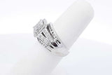 0.83ctw Diamond Ring In 10k White Gold 5.5 Grams Size 5.5 Eb1225olxdu