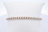 1.96cttw Diamond Tennis Bracelet In 14k Yellow Gold 12.1g 7.25 Inch Eb0526lwxzde