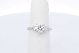 2.11ctw Lab Grown Diamond Ring In 14k White Gold 2.6 Grams Size 5 Eb0825plrdu