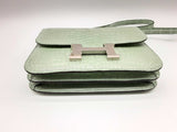 Hermes Constance Mini Green Croc Leather Shoulder Bag Dooexzxde 144020004171