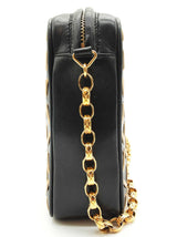 Chanel Contrast Stitch Black Tan Leather Camera Crossbody Bag Do0925lrxzde