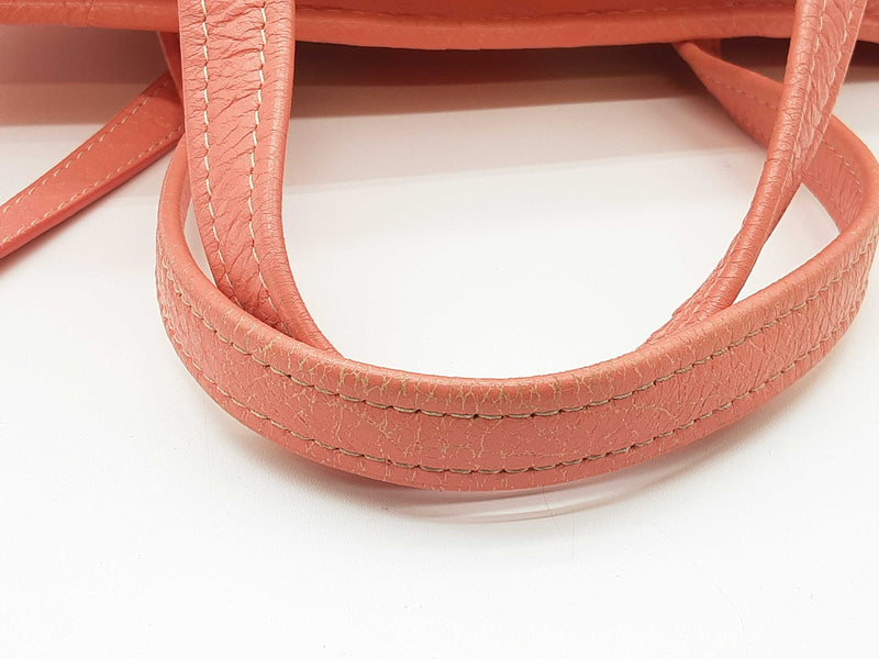 Balenciaga Bazar 2 Way Pink White Leather Shoulder Tote Bag Do0625pxzde