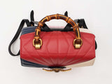 Gucci Bamboo Tropuntata Queen Margaret Leather Multicolor Backpack Fw0825ixzdu