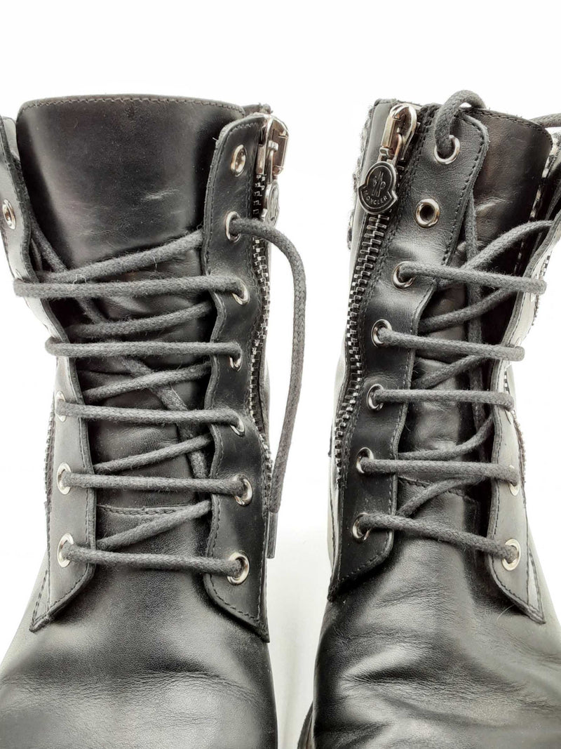 Moncler Lace Up Boots Size 37 Eb0924lxzdu