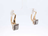 0.18 Cttw Diamond & 14k Yellow Gold Leverback Earrings 4.6 Grams Fw0925ocrdu