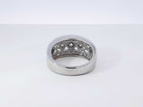 1.04 Cttw Diamond & 14k White Gold Etruscan-style Ring 7.5 Gram Sz 7 Fw0925wrzdu