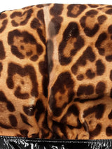Dolce & Gabbana Miss Silky Leopard Print Calf Hair & Leather Satchel Eb0226lxzdu