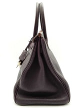 Hermes Birkin 35 Raisin Purple Clemence Palladium Hardware Handbag Do0825exzxde