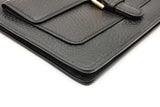 Michael Kors Cooper Black Leather Wristlet Eb0226lede