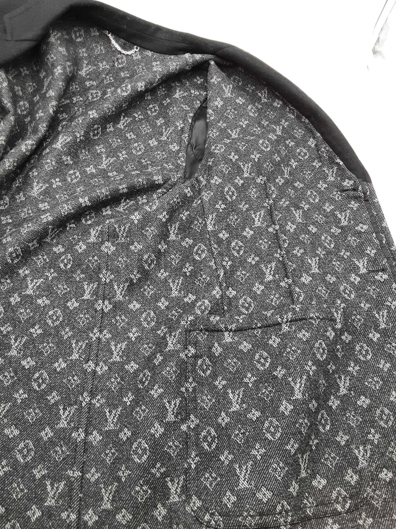 Louis Vuitton Black Cashmere Wool Trench Coat Size 54 Do0425lwxzde
