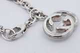 Gucci 925 Sterling Silver Interlocking G Bracelet 20.1 Grams 7 Inch Eb0226lorsa