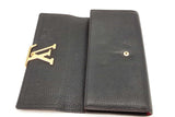 Louis Vuitton Capucines Black Leather Wallet Eb0825lxzde