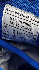 Balenciaga Track 3 Distressed Mesh Sneakers In Blue Size 42 Eb0126lpxdu
