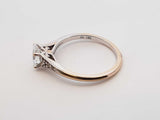0.98 Cttw Diamond & 18k White Gold Ring With Gia Cert 3 Grams Size 8.75 Fw1224lexzdu
